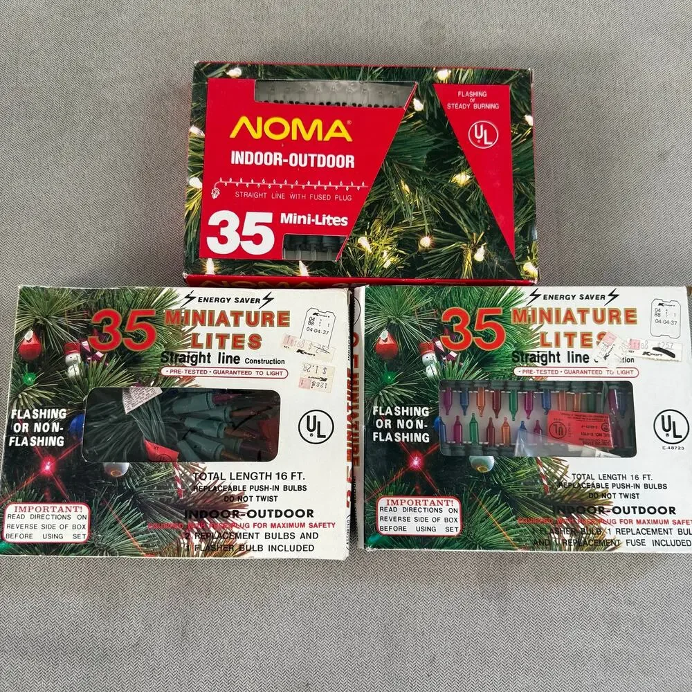 Vintage Christmas Replacement Light Bulbs Lot 66 C7 NOMA Mini Twinkle NOS